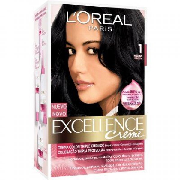Loreal tinte excellence creme nº1 color negro