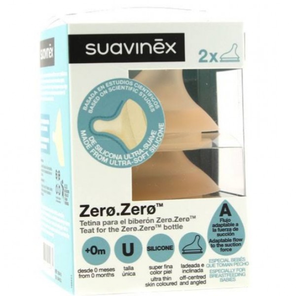 Suavinex Zero Tetina Silicona Flujo Adaptable 0m