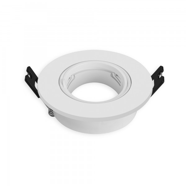 Aro basculante gu10 redondo blanco (caja de 6 unidades)