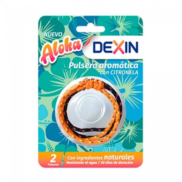 Dexin Aloha Pulsera Con Citronela 2 Ud