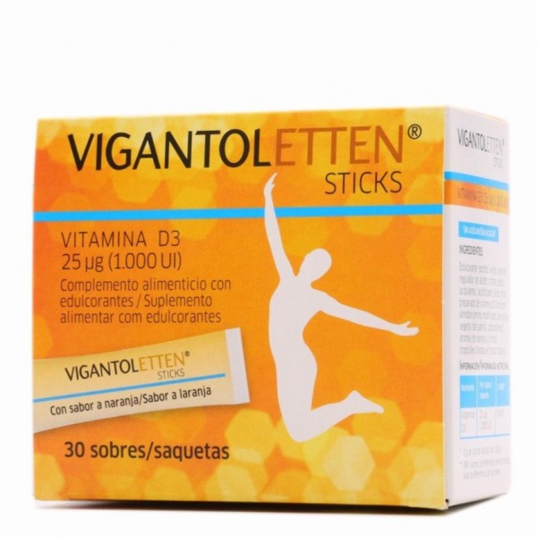 Vigantoletten 30 Sticks Sabor Naranja