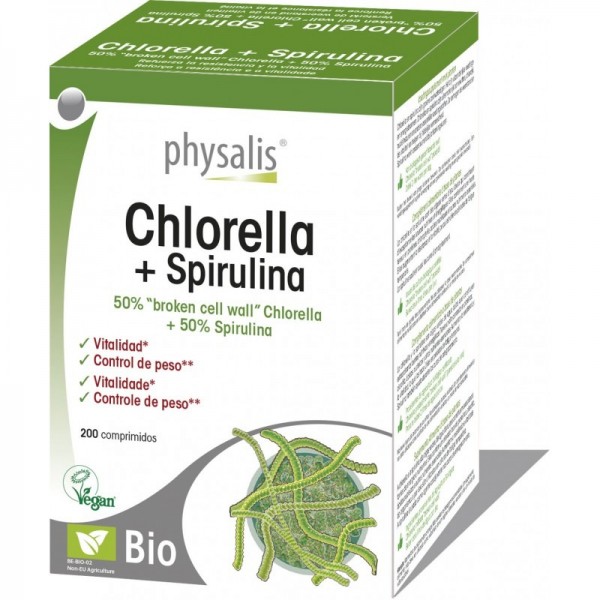 Chlorella Y Spirulina Bio 200 Comps Physalis