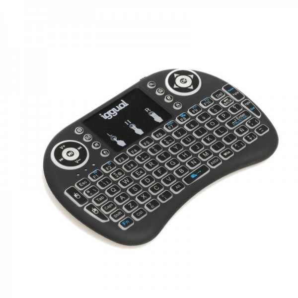 Iggual mini teclado inalámbrico con panel táctil