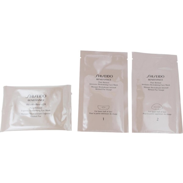 Shiseido benefiance pure retinol mascarilla facial 1un + contorno de ojos 15ml + papel