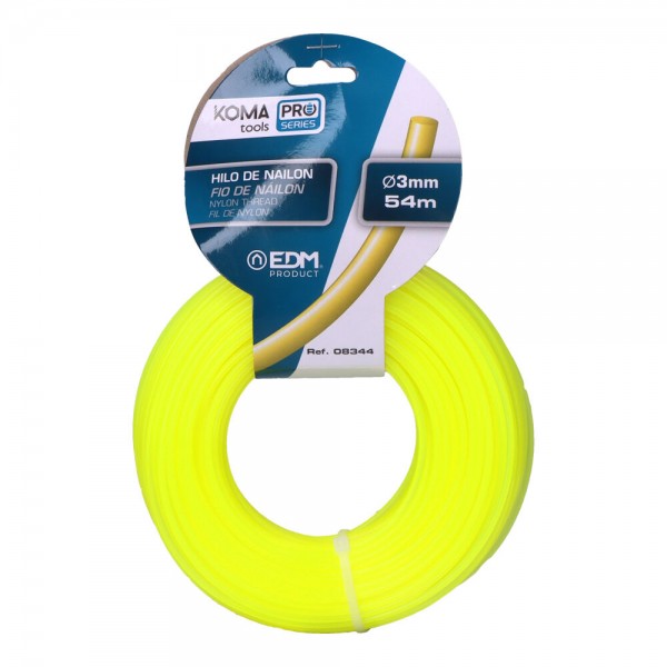 Hilo de para desbrozadora ø3,0 mm 54 m