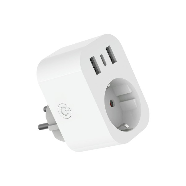 Enchufe smart wifi 2usb+1type c.16a.230v
