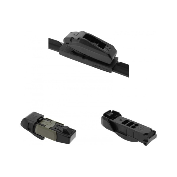 Escobilla Limpiaparabrisas Modelo Ultra Flex Series 24" 61 cm 1 Unidad con 8 Adaptadores Escobilla Limpiaparabrisas Modelo Ultra Flex Series 24" 61 cm 1 Unidad con 8 Adaptadores