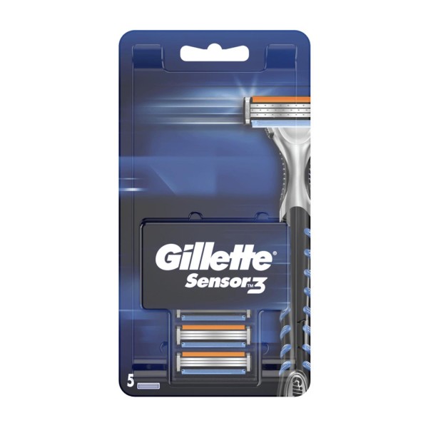 Gillette sensor3 recambio cuchillas pack 5un