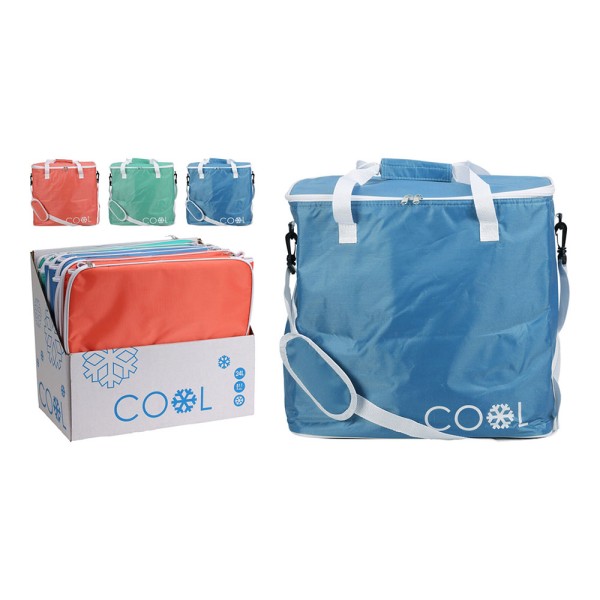 Nevera tipo bolsa 24 l ribete blanco, colores surtidos, 38 x 21 x 37 cm