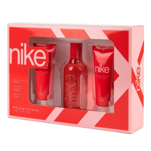 Nike woman coral crush eau de toilette 1un vaporizador + locion corporal perfumada 75ml + gel de baño 75ml