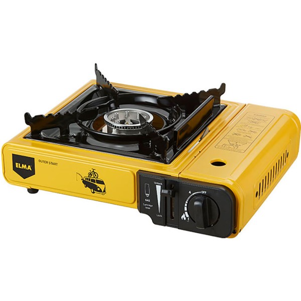 Cocina de gas butano/propano outer start amarilla 2300 w