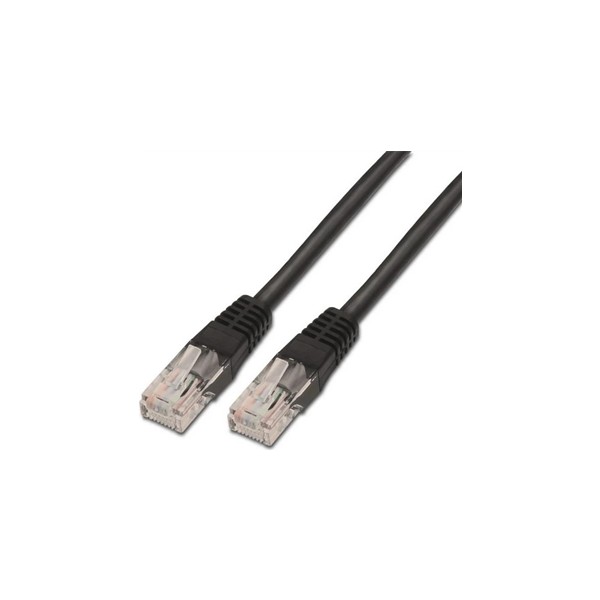 Aisens latiguillo rj45 cat.6 utp awg24 negro 2.0m