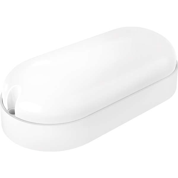 Aplique led oval blanco ip65 9w.3cct