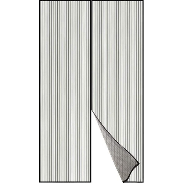 Mosquitera puerta iman 90x210 gris