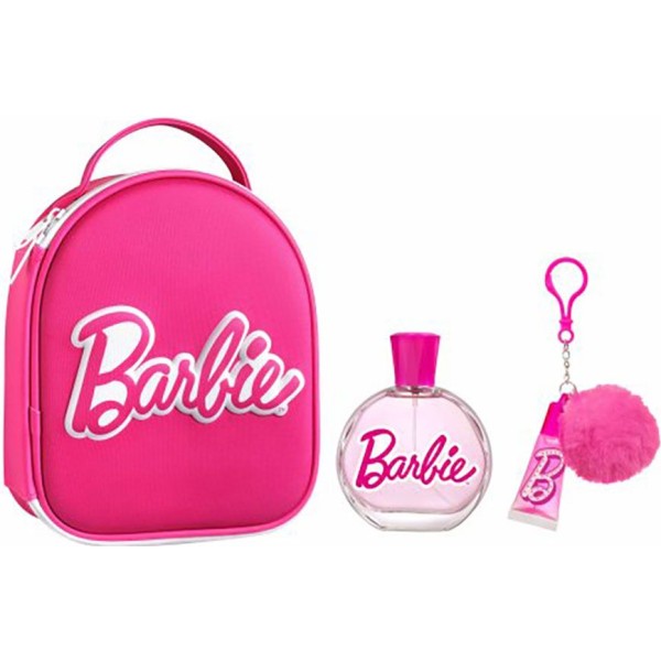 Neceser barbie con colonia 100 ml + brillo de labios y llavero
